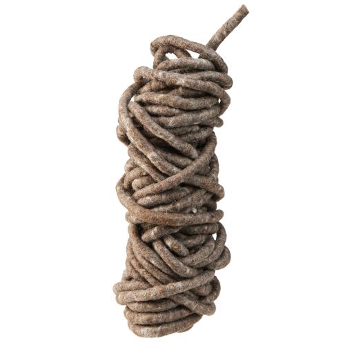 kohteita Stylo nauhahuopa lanka lampaanvilla rullattu ruskea 10mm 15m