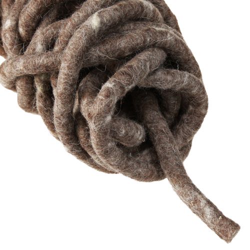 kohteita Stylo nauhahuopa lanka lampaanvilla rullattu ruskea 10mm 15m