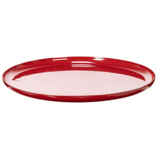 Koristeellinen tarjotin, punainen, minimalistinen muotoilu, 27 cm ostaa | Floristik24.fi
