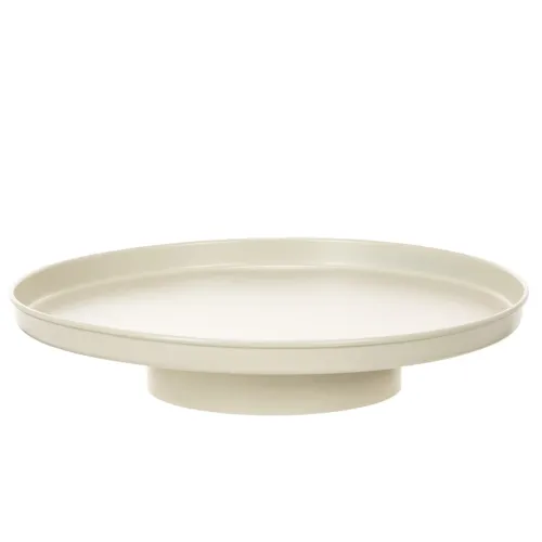 Koristeellinen tarjotin 30 cm metallinen lautanen kasvien koristeluun
