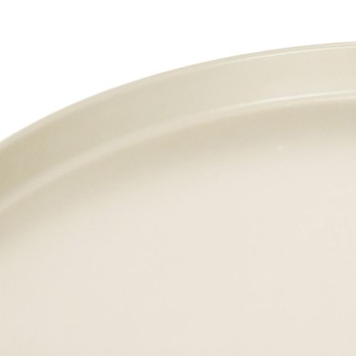 Koristeellinen tarjotin 30 cm metallinen lautanen kasvien koristeluun | Floristik24.fi