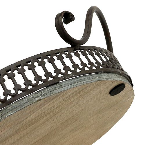 kohteita Tarjotin kahvoilla Ø20cm K8,5cm ruskea