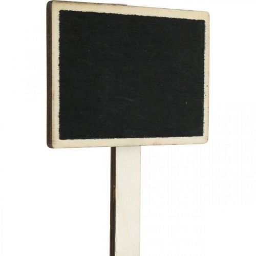 Floristik24 Taulu kiinnitettäväksi, puutaulu kirjoittamiseen, kasvikyltti, hääkoristelu, koulun alku 10×7cm L22cm 12kpl