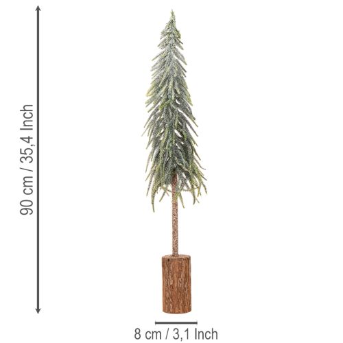 Keinotekoinen joulukuusi jalustalla, himmeä, talvikoristeeksi, 90 cm | Floristik24.fi