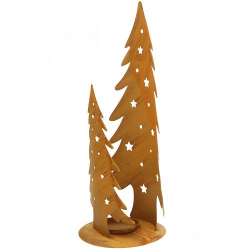 kohteita Lyhty joulukuuset, metallikoriste patinaa, joulu K46cm L25,5cm