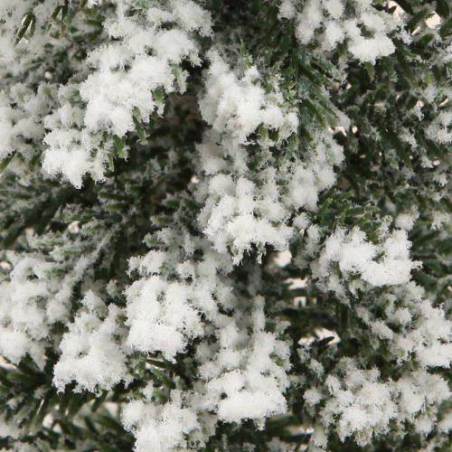 Floristik24 Joulukuusikoristeet lumenvihreällä valkoisella Ø6cm K30cm 3kpl