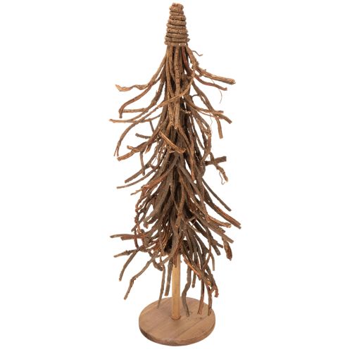 Pajunoksista tehty koristepuu puisella jalustalla, 68 cm