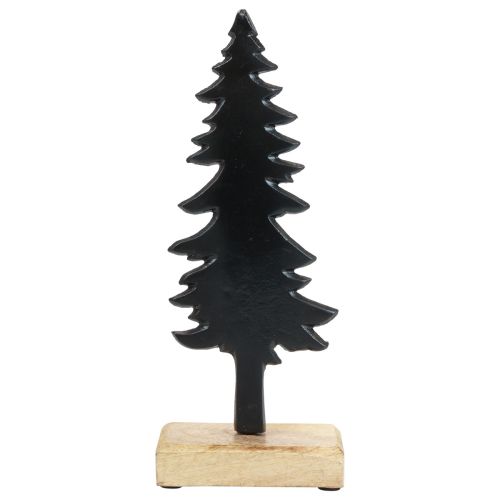 Joulukoristeet Joulukuusi puinen metallipöytäkoristelu H27cm