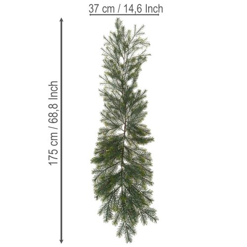 Keinotekoinen koristeellinen kuusenoksa luovaan kukkakauppaan, 175 cm | Floristik24.fi
