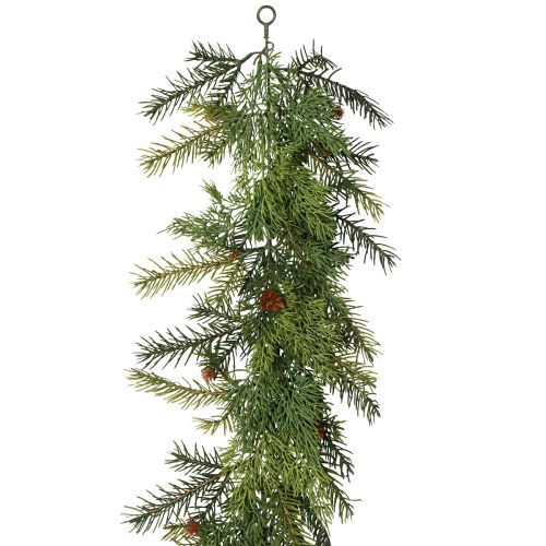 Kuusenseppele Thulia käpyillä vihreäruskea 182cm