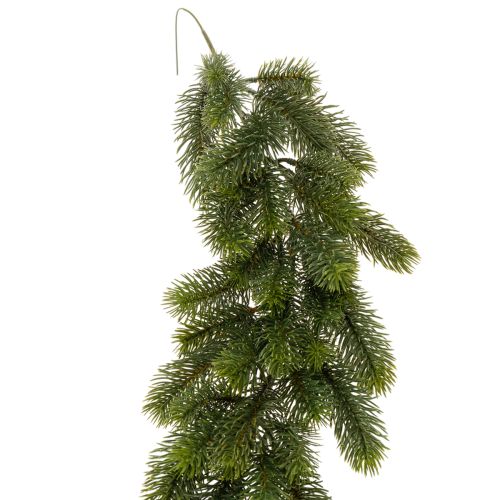Keinotekoinen kuusiseppele, vihreä, juhlakoristeeseen, 180 cm