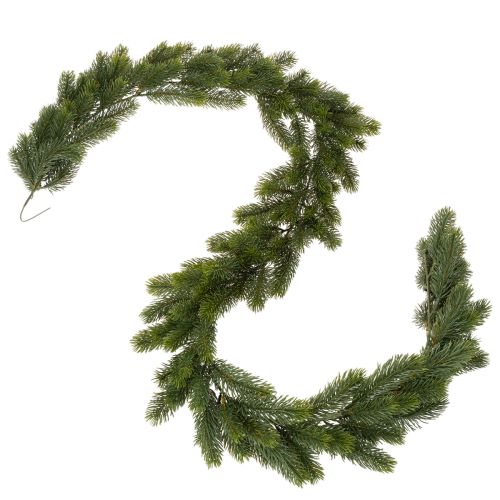 Keinotekoinen kuusiseppele, vihreä, juhlakoristeeseen, 180 cm | Floristik24.fi