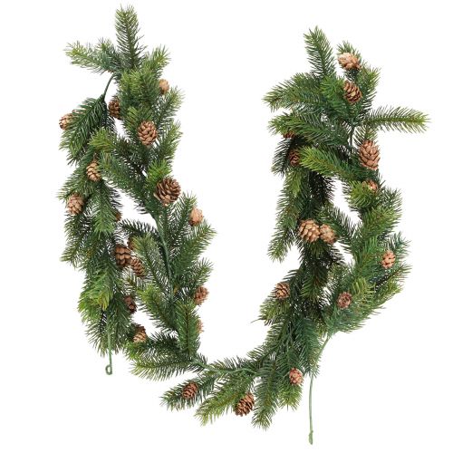 Floristik24 Kuusiseppele käpyillä keinotekoinen jouluseppele 160cm