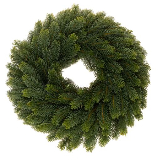 Keinotekoinen kuusenoksaseppele, vihreä, pyöreä, 50 cm