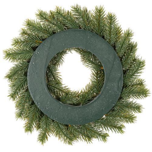 Keinotekoinen kuusenoksaseppele käpyillä oveen tai pöytään, 30 cm | Floristik24.fi