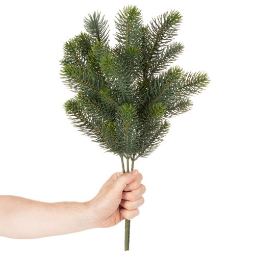 Keinotekoinen kuusenoksa, juhlava ikkunakoriste, 50 cm, 3 kpl | Floristik24.fi