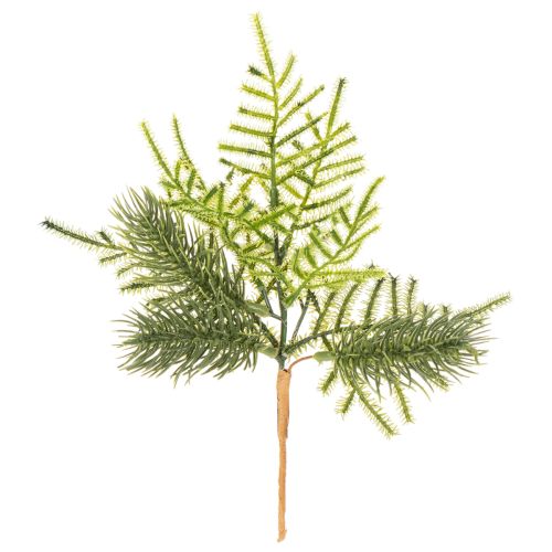Keinotekoinen kuusenoksa juhlakoristeeseen, 22 cm, 2 kpl ostaa | Floristik24.fi