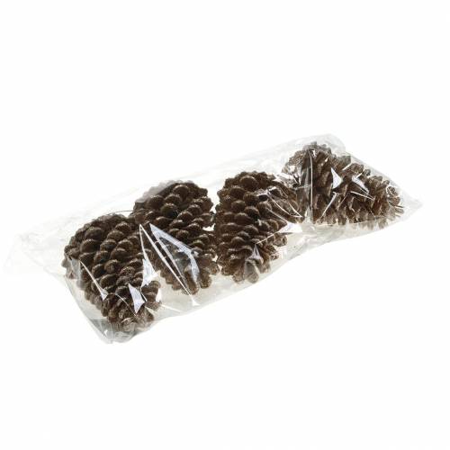 kohteita Käpyjä kultaa, glitter 13cm 4 kpl joulukuusenkoristeita