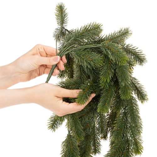 Keinotekoinen kuusenoksa joulupöytäkoristeeksi 108cm | Floristik24.fi
