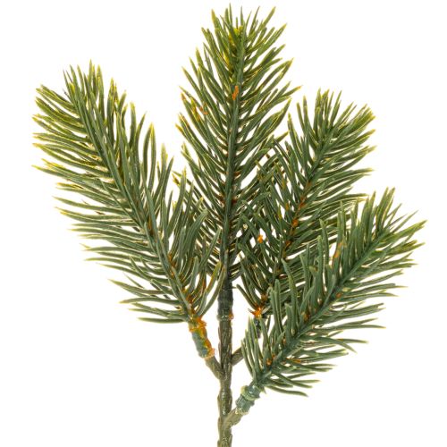Keinotekoinen vihreä kuusenoksa talvikoristeisiin, 25 cm, 24 kpl