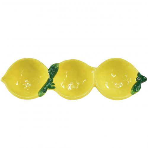 Floristik24 Tapaskulhot keraaminen sitruunapöytäkoristelu 28,5cm K4cm