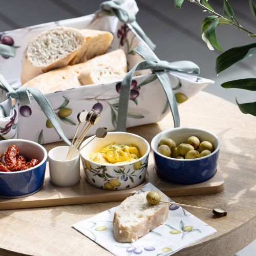 Floristik24 Tapassetti bambukeraamiset sitruunat ja oliivit 40cm