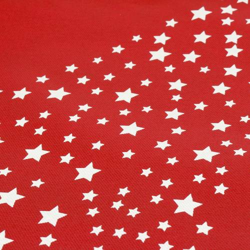 Floristik24 Kangaskassi punainen tähdillä 38cm x 46cm 24kpl