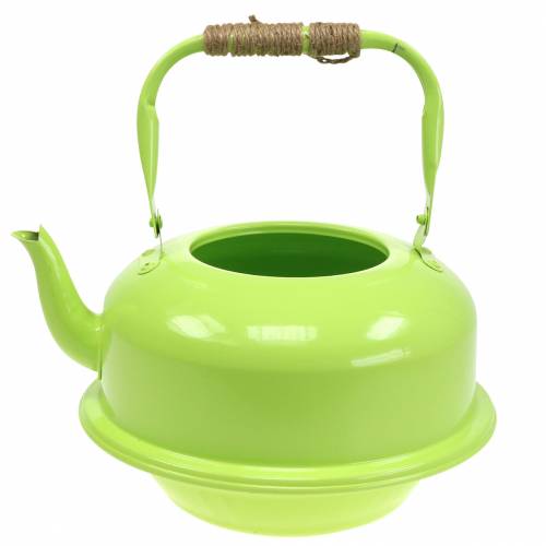 Floristik24 Planter Tea Vedenkeitin Sinkki May Vihreä Ø26cm K15cm