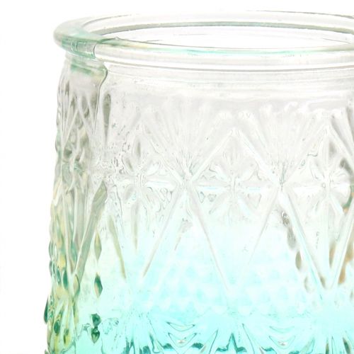 Floristik24 Teelamppupurkki oranssi/keltainen/turkoosi Ø8cm 3kpl 3kpl