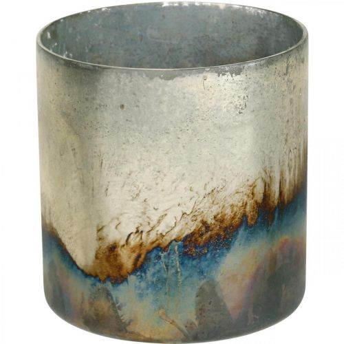 Floristik24 Kynttilänlasi, koristelyhty, pöytäkoristeet antiikkisen ilmeen Ø9,5cm K10cm 4kpl