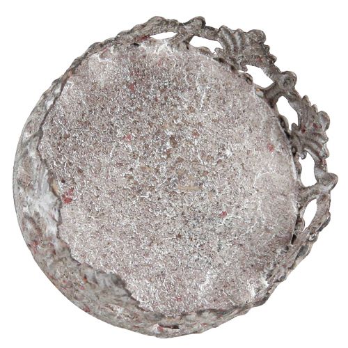 Floristik24 Kynttilänjalka kiinnitettäväksi kynttilälasilla harmaa Ø5,5cm 4kpl