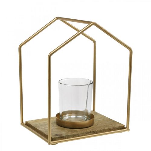 Lyhtytalo metallikoristeet kynttilän lasi 20×16×26cm