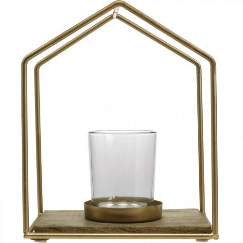 kohteita Lyhtytalo metallikoristeet kynttilän lasi 20×16×26cm
