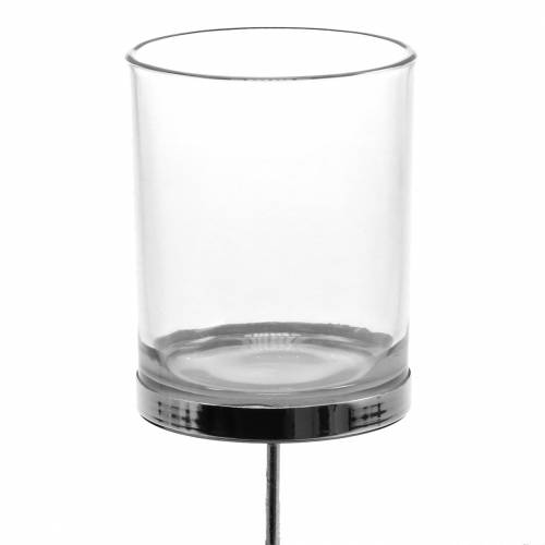 Kynttilänjalka metallin/lasin liittämiseen Ø7,5cm K12cm 2kpl
