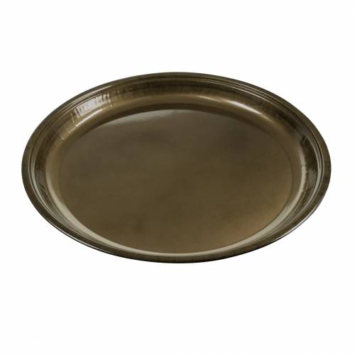 Floristik24 Koristelautanen metallipronssista lasiteefektillä Ø50cm