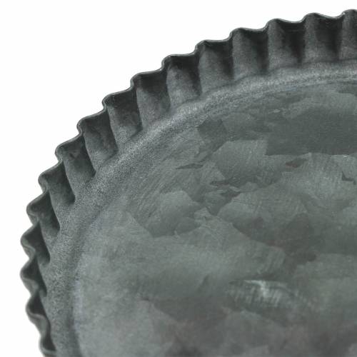 Floristik24 Koristelevy leivinpelti setti sinkki Ø7,8-11,5cm H1,3cm