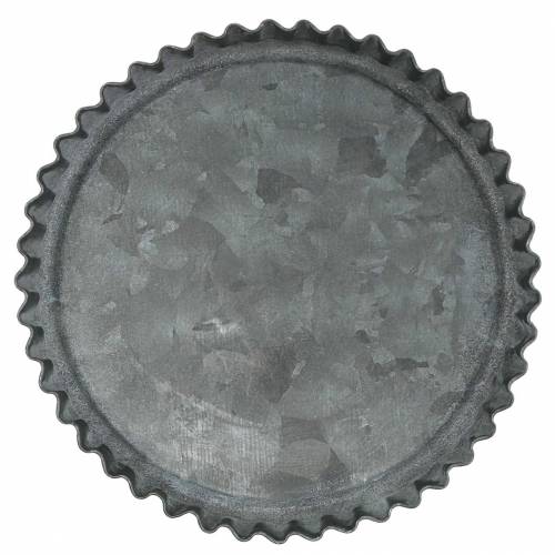 Floristik24 Koristelevy leivinpelti setti sinkki Ø7,8-11,5cm H1,3cm