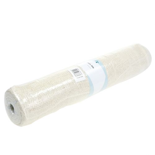 Floristik24 Juuttivalkaistu pöytäliina 50cm x 910cm