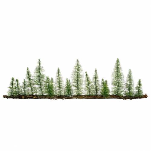 Pöytäkoriste talvimetsä LED-vihreällä 100cm 60L