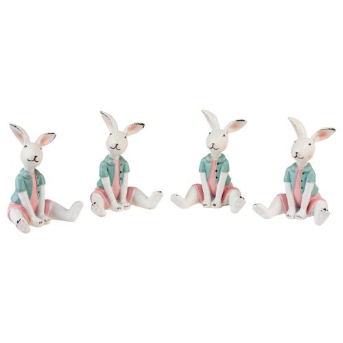 kohteita Pöytäkoristelu pääsiäispuputyttö valkoinen sininen pinkki 8,5cm 4kpl