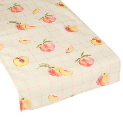 kohteita Pöytä Runner Pöytänauha Persikka Checked Summer 32x140cm