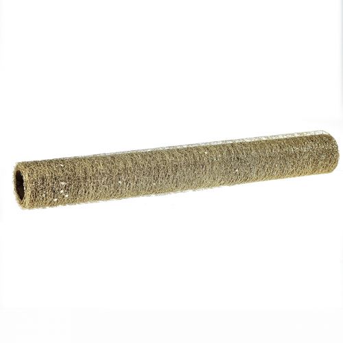 Floristik24 Pöytäliitosuoja pöytäjalka Champagne Glitter L35cm L200cm