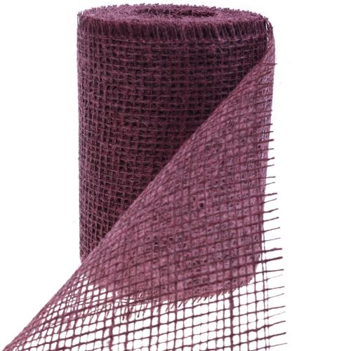 Pöytälista juuttipöytänauha juuttinauha viininpunainen 15cm 10m