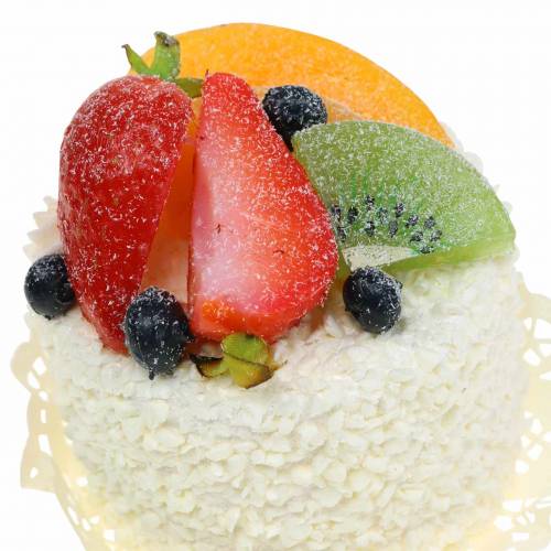 Floristik24 Koristeelliset tartletit hedelmillä mansikkaruokareplica 7cm