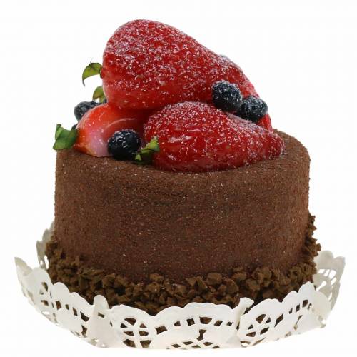 Floristik24 Koristeellinen kakku suklaaruokareplica 7cm