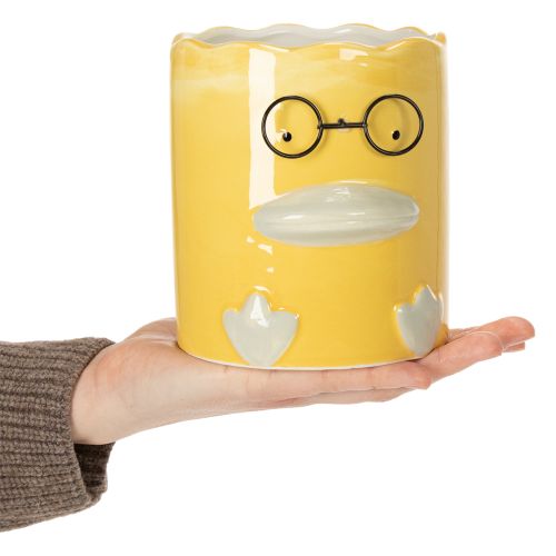 kohteita Sylinterinmuotoinen koristeellinen keraaminen ankkamaljakko tyylikkääseen kotiin, 13 cm, 2 kpl