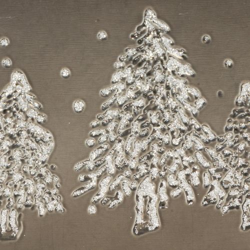 Soikea istutusruukku kohokuvioidulla kuusikuviolla, 25 cm | Floristik24.fi