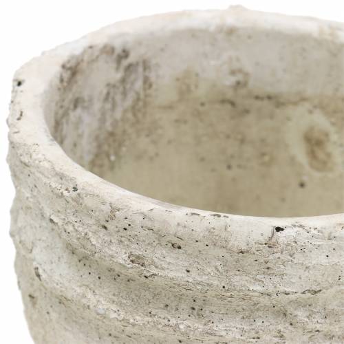 Floristik24 Ruukku valkoinen antiikki Ø12,5cm K11cm 2kpl