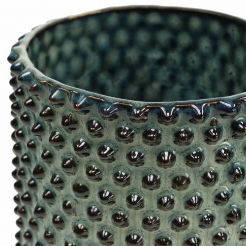 Floristik24 Istutuskone sininen, valkoinen Ø11cm K10cm 2kpl