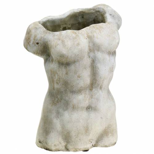 Floristik24 Kasvi ruukku Torso Mies Harmaa 19×13,5cm K28cm